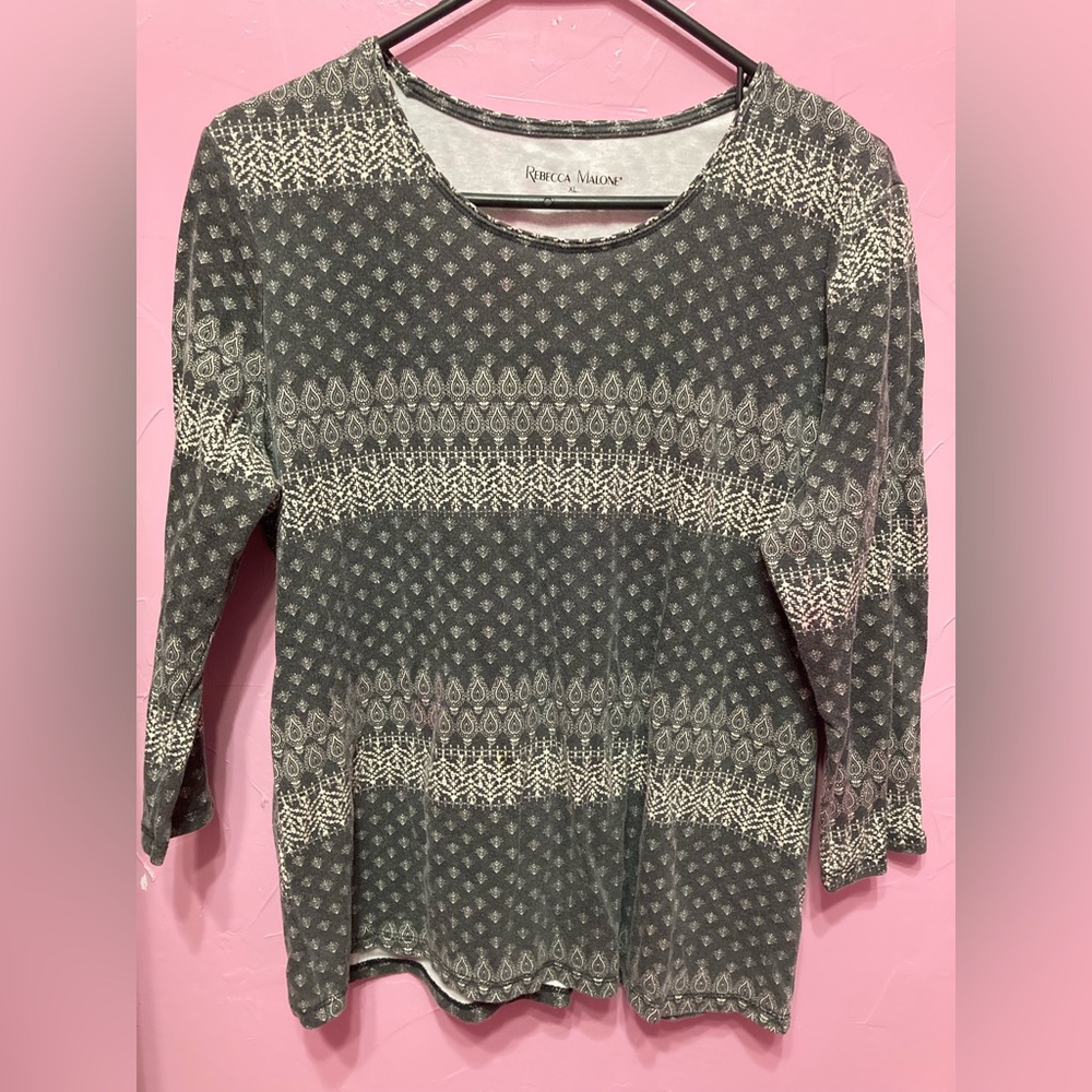 👚 Rebecca Malone Size XL Cotton Shirt 👚